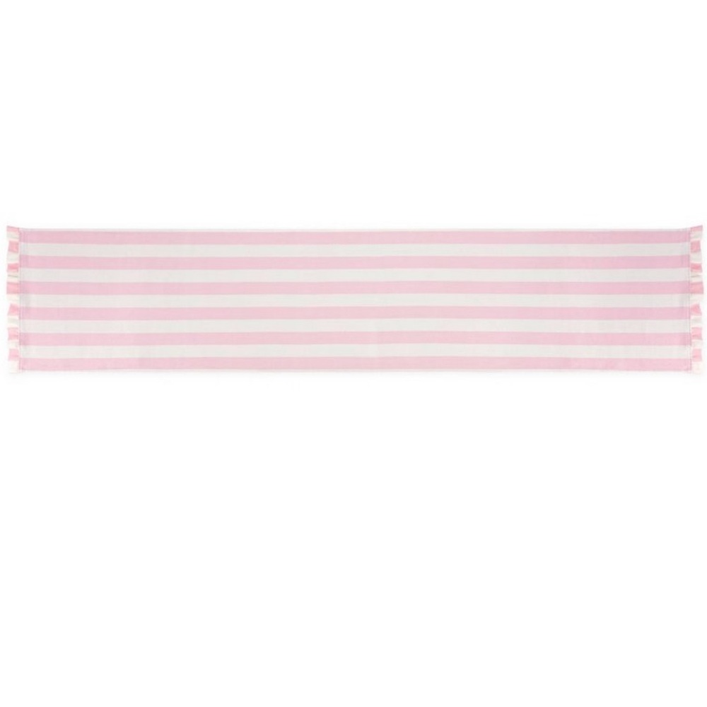 ✨NEW🌸Target Bullseye Playground 2026 Pink & White Striped Ruffled Table Runner🤍 - Picture 4 of 8